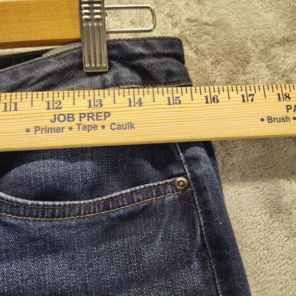 Riders by Lee Women Midrise Bootcut Jeans Size 10 Petite Dark Blue Denim Stretch - Picture 4 of 11